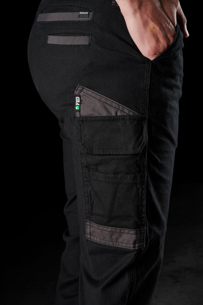 FXD WP-4 Stretch Cuffed Work Pants - Black