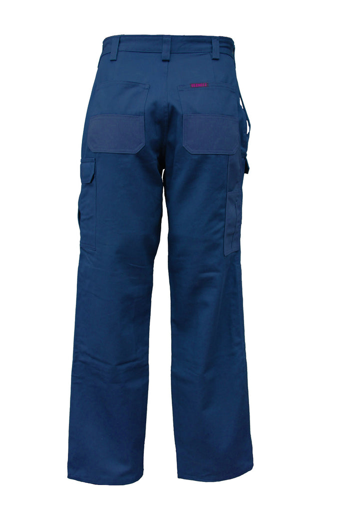 Navy Cotton Drill Pants With Inbuilt Kneepads (5200170385453)
