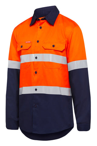 Hi Vis Two Tone Vented LS Shirt with Tape (5200181067821)