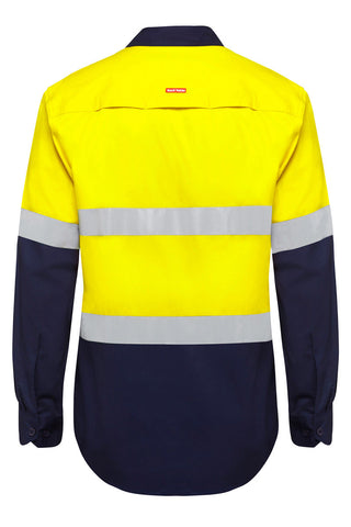 Hi Vis Two Tone Vented LS Shirt with Tape (5200181067821)