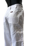 White Cotton Drill Pants With Inbuilt Kneepads (5200183984173)