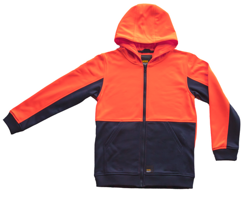 ASCENT kids high-vis hoodie - full zip (5198739243053)